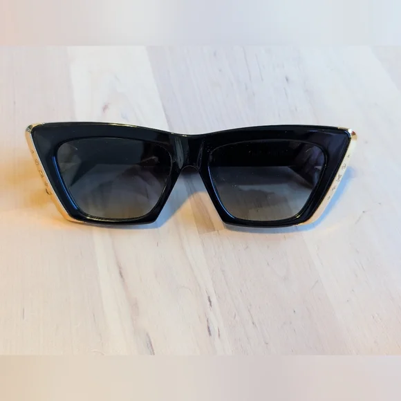 Louis Vuitton Black and Gold Sunglasses - Picture 1 of 7